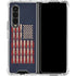 Blue Bullet American Flag Galaxy Z Fold4 5G Clear Case