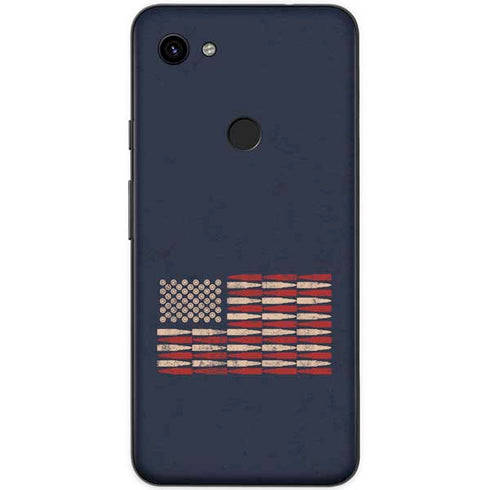 Blue Bullet American Flag Google Pixel 3a Skin