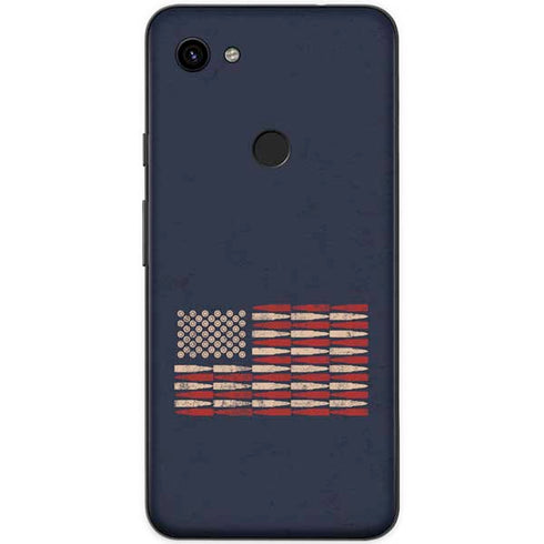 Blue Bullet American Flag Google Pixel 3a XL Skin