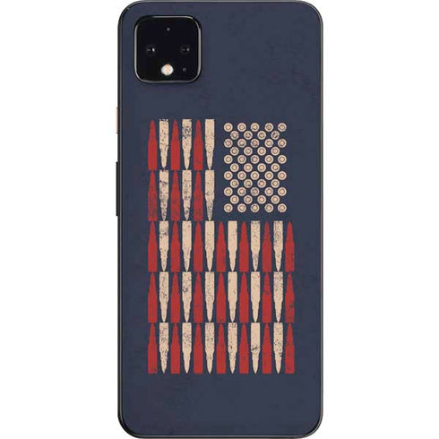 Blue Bullet American Flag Google Pixel 4 XL Skin