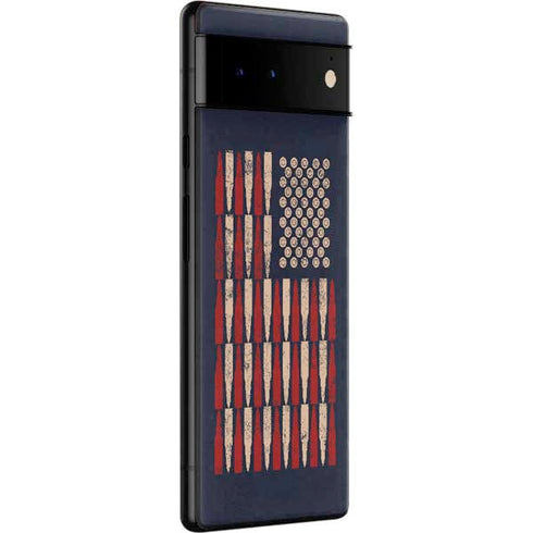 Blue Bullet American Flag Google Pixel 6 Skin