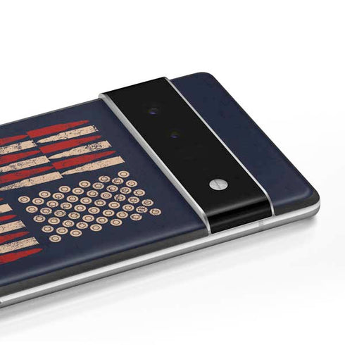 Blue Bullet American Flag Google Pixel 6 Skin