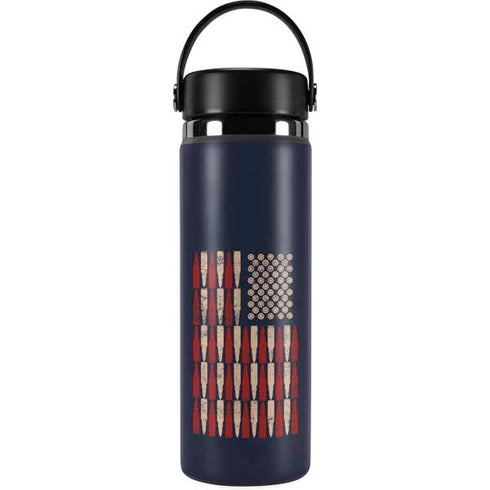Blue Bullet American Flag Hydro Flask 20oz Wide Mouth Skin