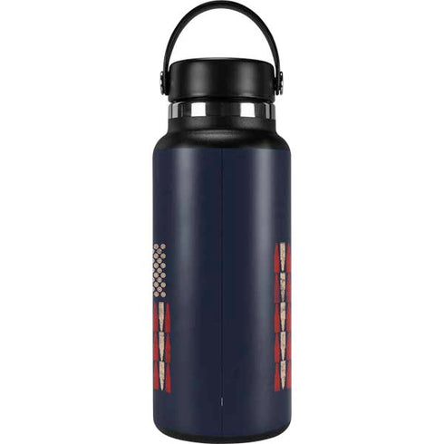 Blue Bullet American Flag Hydro Flask 32oz Wide Mouth Skin