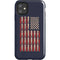 Blue Bullet American Flag iPhone 11 Impact Case