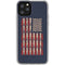 Blue Bullet American Flag iPhone 11 Pro Clear Case