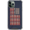 Blue Bullet American Flag iPhone 11 Pro Max Clear Case