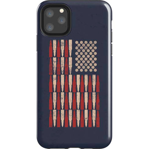 Blue Bullet American Flag iPhone 11 Pro Max Impact Case
