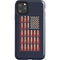Blue Bullet American Flag iPhone 11 Pro Max Impact Case