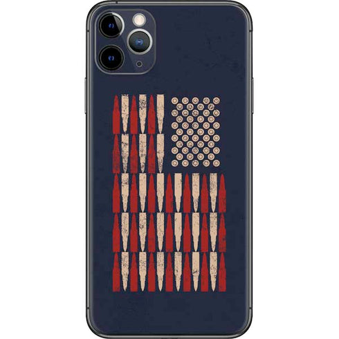 Blue Bullet American Flag iPhone 11 Pro Max Skin