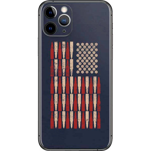 Blue Bullet American Flag iPhone 11 Pro Skin