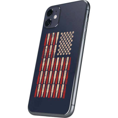 Blue Bullet American Flag iPhone 11 Skin