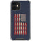 Blue Bullet American Flag iPhone 12 Clear Case
