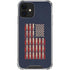 Blue Bullet American Flag iPhone 12 Clear Case