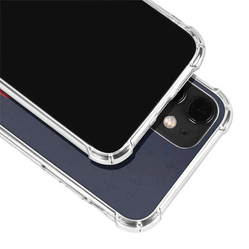 Blue Bullet American Flag iPhone 12 Clear Case