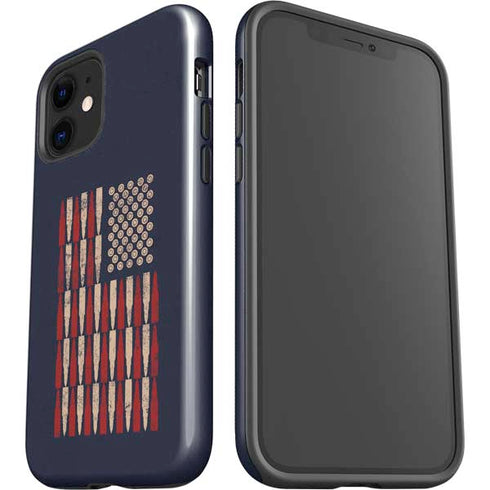 Blue Bullet American Flag iPhone 12 Impact Case