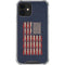 Blue Bullet American Flag iPhone 12 Mini Clear Case