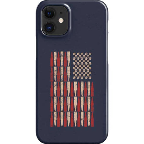 Blue Bullet American Flag iPhone 12 Mini Lite Case