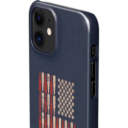 Blue Bullet American Flag iPhone 12 Mini Lite Case