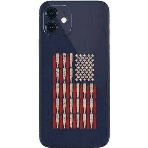 Blue Bullet American Flag iPhone 12 Mini Skin