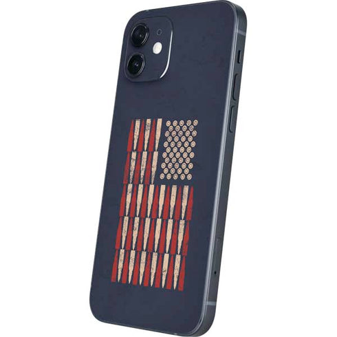 Blue Bullet American Flag iPhone 12 Mini Skin