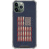 Blue Bullet American Flag iPhone 12 Pro Clear Case