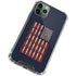 Blue Bullet American Flag iPhone 12 Pro Clear Case