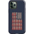 Blue Bullet American Flag iPhone 12 Pro Impact Case
