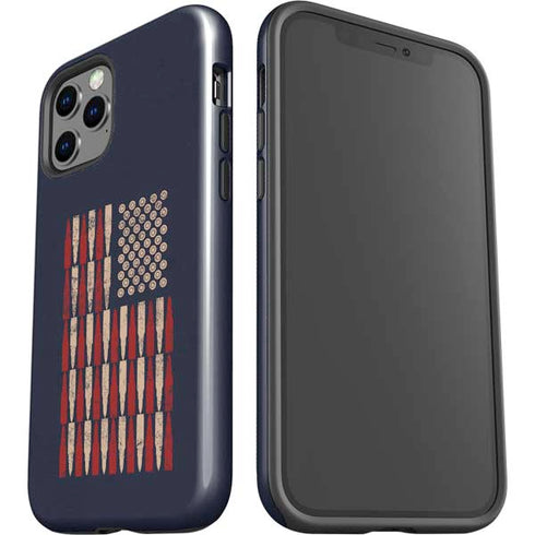 Blue Bullet American Flag iPhone 12 Pro Impact Case