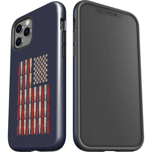 Blue Bullet American Flag iPhone 12 Pro Max Impact Case