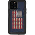 Blue Bullet American Flag iPhone 12 Pro Waterproof Case