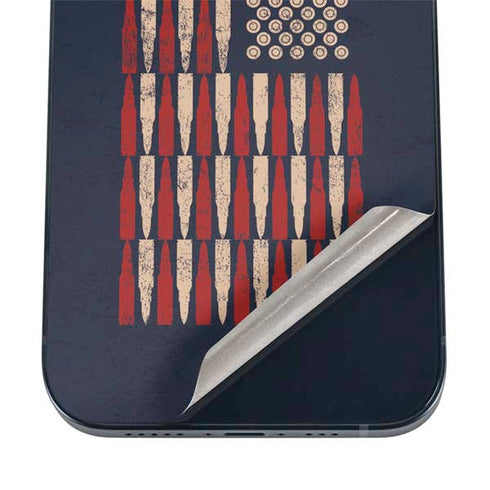 Blue Bullet American Flag iPhone 12 Skin