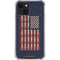 Blue Bullet American Flag iPhone 13 Mini Clear Case