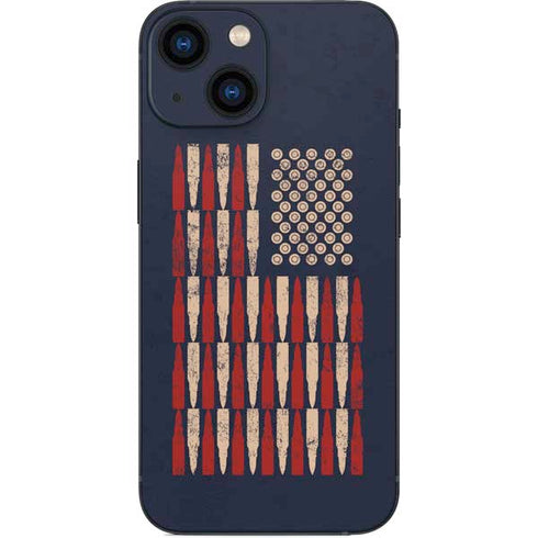 Blue Bullet American Flag iPhone 13 Mini Skin