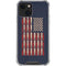 Blue Bullet American Flag iPhone 14 Plus Clear Case