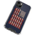 Blue Bullet American Flag iPhone 14 Plus Clear Case