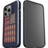 Blue Bullet American Flag iPhone 14 Pro Impact Case