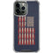 Blue Bullet American Flag iPhone 14 Pro Max Clear Case