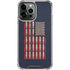 Blue Bullet American Flag iPhone 14 Pro Max Clear Case