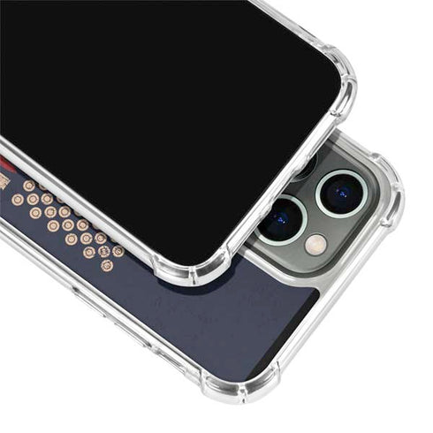 Blue Bullet American Flag iPhone 14 Pro Max Clear Case