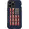 Blue Bullet American Flag iPhone 15 Pro Max Impact Case
