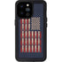 Blue Bullet American Flag iPhone 14 Pro Max Waterproof Case