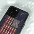 Blue Bullet American Flag iPhone 14 Pro Max Waterproof Case