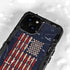 Blue Bullet American Flag iPhone 15 Plus Waterproof Case