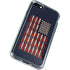 Blue Bullet American Flag iPhone SE (2nd & 3rd Gen) Clear Case