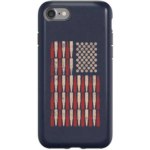 Blue Bullet American Flag iPhone SE (2nd & 3rd Gen) Pro Case