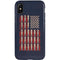 Blue Bullet American Flag iPhone X Pro Case