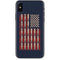 Blue Bullet American Flag iPhone X Skin