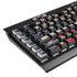 Blue Bullet American Flag K95 RGB PLATINUM Mechanical Gaming Keyboard Skin