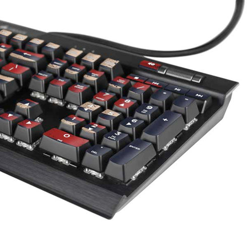 Blue Bullet American Flag K95 RGB PLATINUM Mechanical Gaming Keyboard Skin